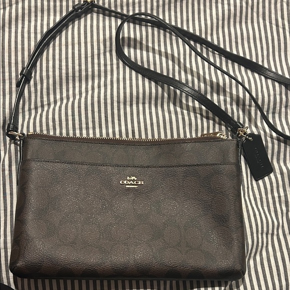 Coach Handbags - Coach Dark Brown Crossbody Bag